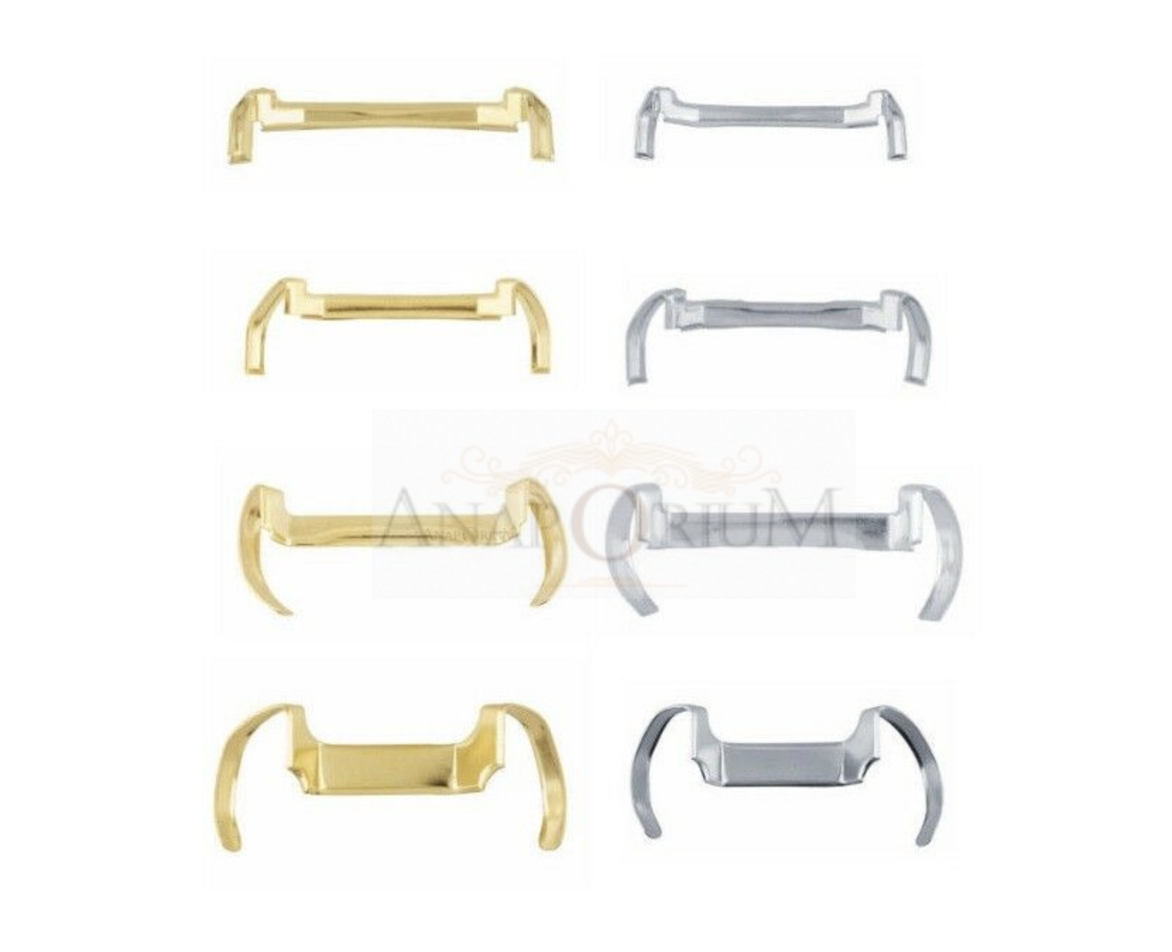 14k White/Yellow Gold Filled Ring Guard Adjuster Small Medium Large E-Large  (Set of Four)