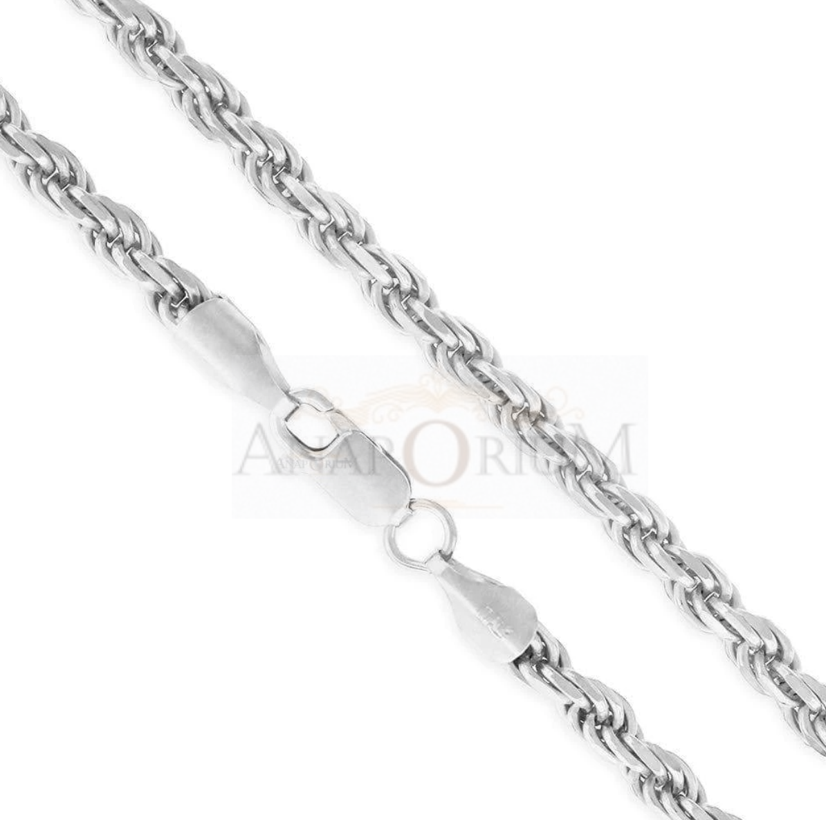 .925 Sterling Silver 2mm Italian Rope Chain Necklace in Lengths 16-30