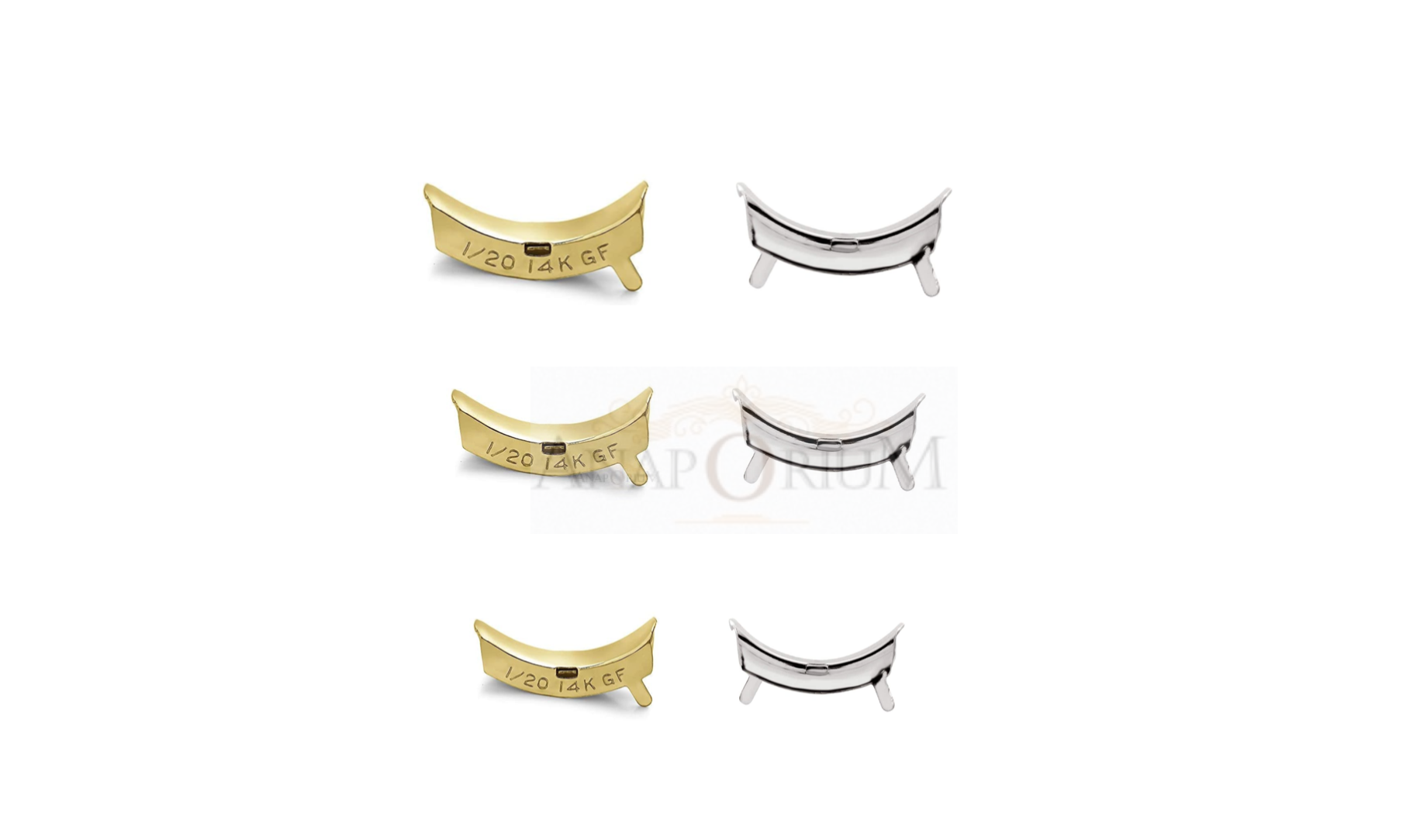 4X White/Yellow Gold Filled Ring Guard Size Adjuster-FOR custom