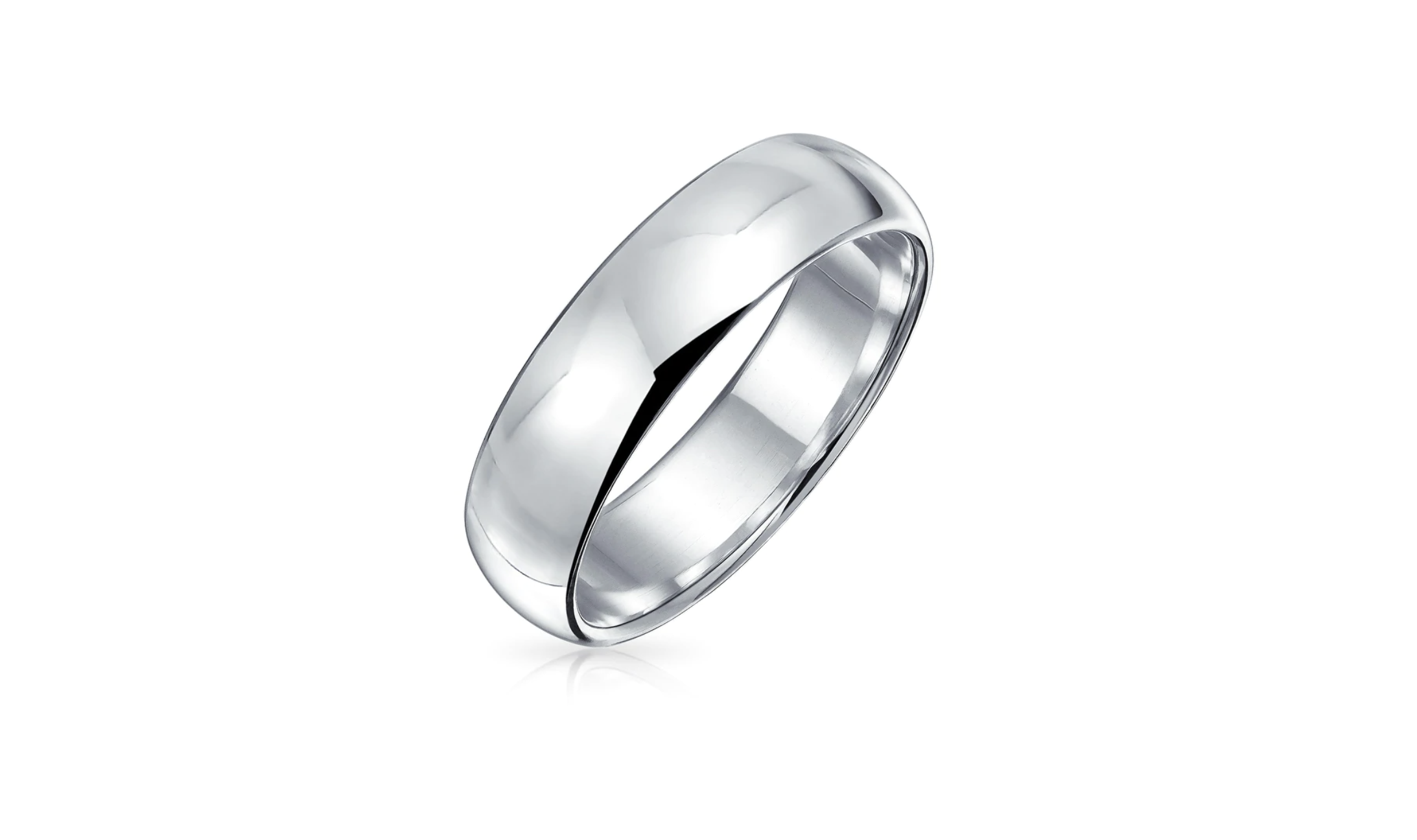 925 Sterling Silver 5mm Comfort Fit Wedding Ring Band Size 5-13